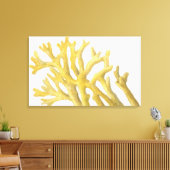 Gelbkoralle Leinwanddruck (Insitu (Wohnzimmer))