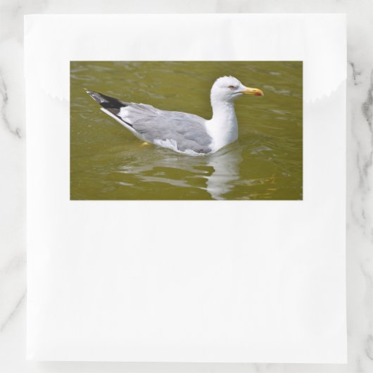 Gelbkörbe Rechteckiger Aufkleber (Tasche)