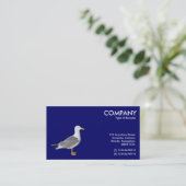 Gelbkörniger Möwe - Deep Navy Visitenkarte (Stehend Vorderseite)