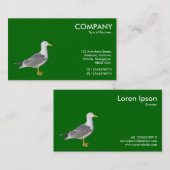 Gelbkörniger Möwe - Grün 006600 Visitenkarte (Vorne/Hinten)