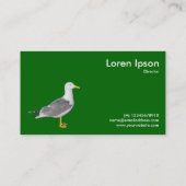 Gelbkörniger Möwe - Grün 006600 Visitenkarte (Rückseite)
