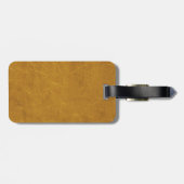 GelblederLook Gepäckanhänger (Rückseite horizontal)