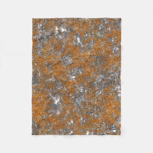 Gelblich mit goldfarbener Orange über weißgrau Fleecedecke (Vorderseite)