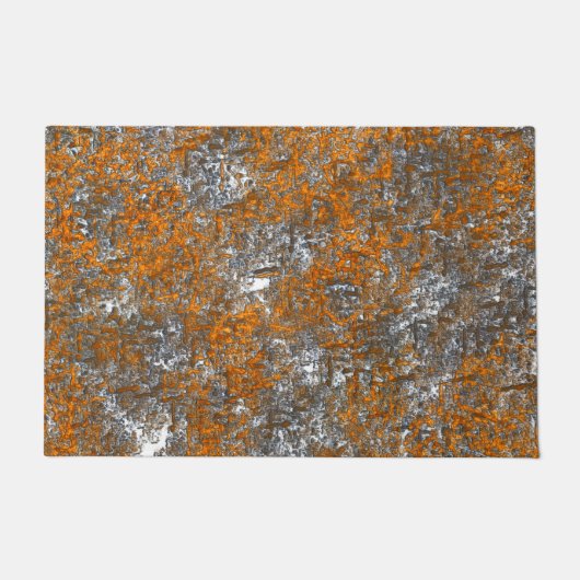 Gelblich mit goldfarbener Orange über weißgrau Fußmatte (Vorderseite)