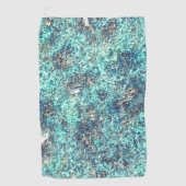 Gelblich mit goldfarbener Orange über weißgrau Golfhandtuch (Vorderseite)