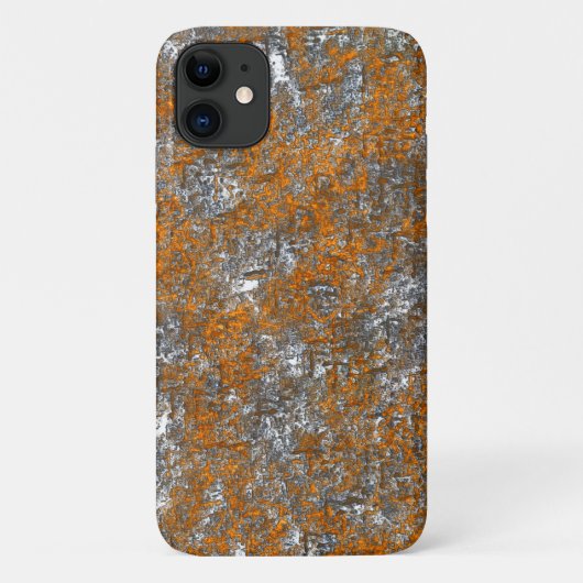 Gelblich-orange auf weißlich-grauem Kratzer Case-Mate iPhone Hülle (Rückseite)