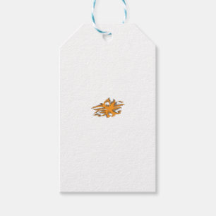 gelblich-orange, orange-gelb dekorativ geschenkanhänger