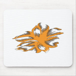 gelblich-orange, orange-gelb dekorativ mousepad