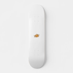 gelblich-orange, orange-gelb dekorativ skateboard