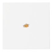 gelblich-orange, orange-gelb dekorativ würfel (Vorderseite)