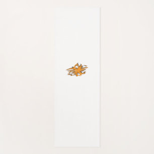 gelblich-orange, orange-gelb dekorativ yogamatte