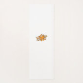 gelblich-orange, orange-gelb dekorativ yogamatte (Rückseite)