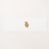 gelblich-orange, orange-gelb dekorativ yogamatte (Vorderseite (Horizontal))