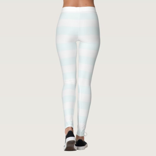 Gelblich weiß und weiß, horizontal gestreift leggings (Rückseite)