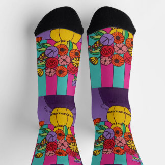 Gelbliche Vase Socken