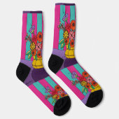 Gelbliche Vase Socken (Rechts)