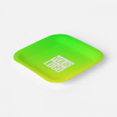 gelblicher Gradient - Ihr Logo Pappteller (Gewinkelt)