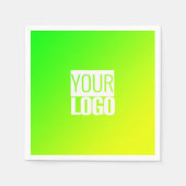 gelblicher Gradient - Ihr Logo Serviette (Vorderseite)