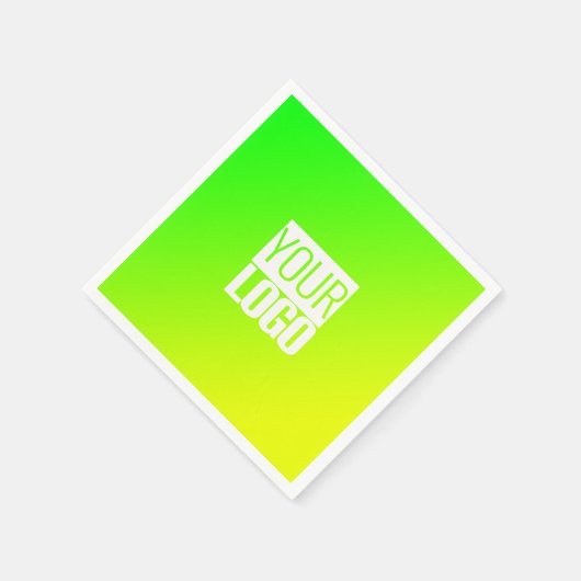 gelblicher Gradient - Ihr Logo Serviette (Ecke)