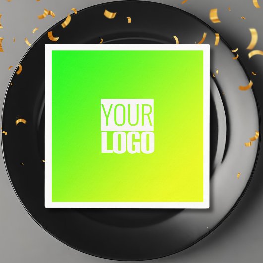 gelblicher Gradient - Ihr Logo Serviette