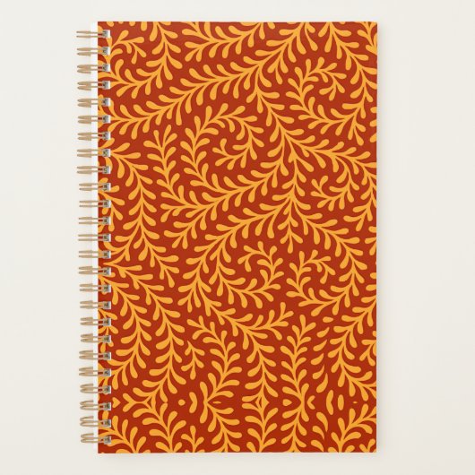 Gelbliches Blattrebenmuster  Planer (Vorderseite)