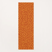 Gelbliches Blattrebenmuster  Yogamatte (Vorderseite)