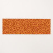 Gelbliches Blattrebenmuster  Yogamatte (Vorderseite (Horizontal))