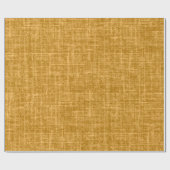 Gelbliches Leinen Geschenkpapier (Flach)