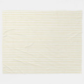 Gelbliches Weiß gestreift   Fleecedecke (Vorderseite (Horizontal))