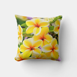Gelblila-Blume Kissen