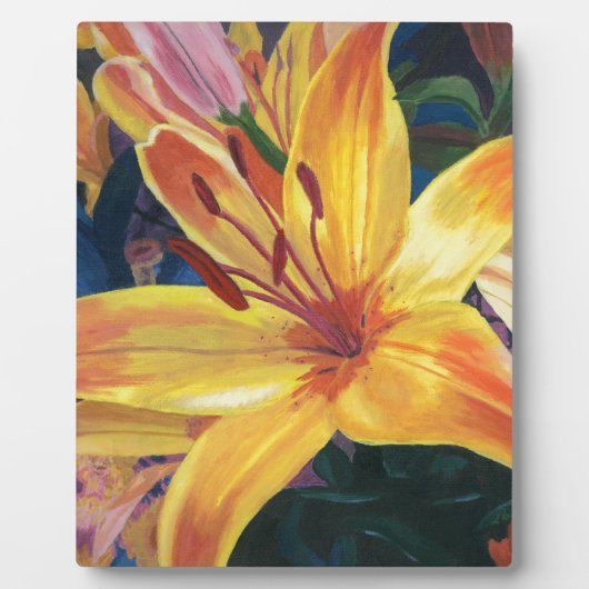 Gelblilie Fotoplatte (Vorderseite)