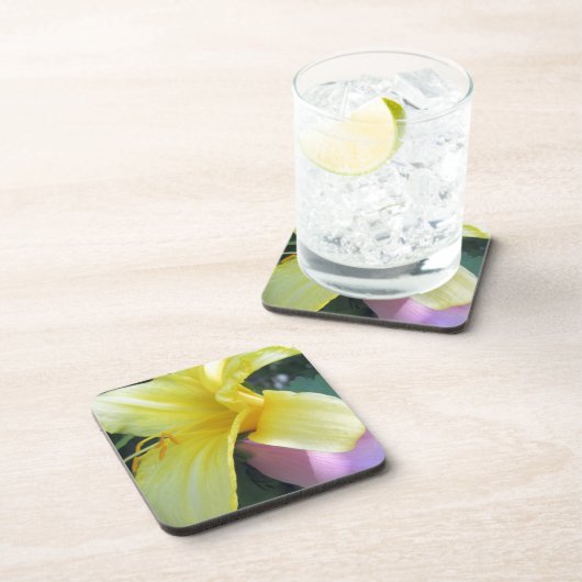 Gelblilie Getränkeuntersetzer (Rechte Seite)