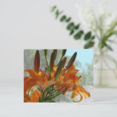 Gelblilie Postkarte (Stehend Vorderseite)