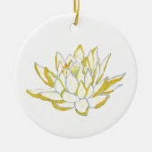 Gelblotus-Blume Wohngestaltung hängend Anhänger Keramik Ornament (Vorne)