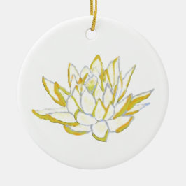 Gelblotus-Blume Wohngestaltung hängend Anhänger Keramik Ornament