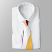 Gelbmarron, rote, kurvenförmige Linien, gewelltes  Krawatte (Gebunden)