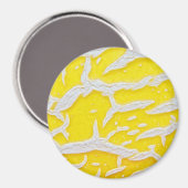 Gelbmelone Magnet (Vorderseite/Rückseite)