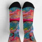 Gelbmesser Stadt Gold. Socken (Oben)