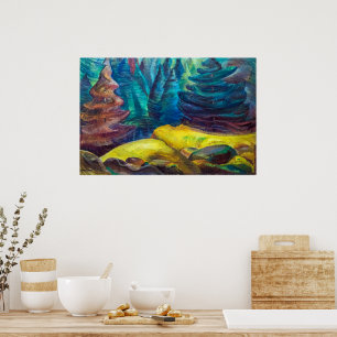 Gelbmoos Emily Carr Poster