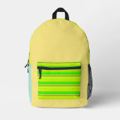 Gelbmulticolor künstlerisch niedlich bedruckter rucksack (Vorderseite)