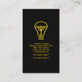 GelbNiederlichter Leuchtpult Visitenkarte (Rückseite)