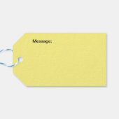 Gelbölfarbe Geschenkanhänger (Rückseite Horizontal)