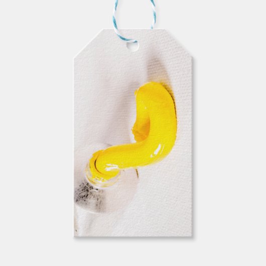 Gelbölfarbe Geschenkanhänger (Vorderseite)