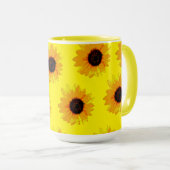 Gelbölgemalte Sonnenblumen, Tasse (VorderseiteRechts)