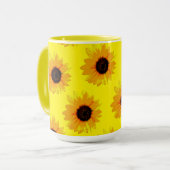 Gelbölgemalte Sonnenblumen, Tasse (Vorderseite Links)