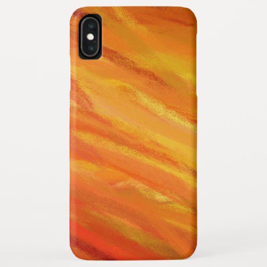 Gelborange Abstrakte Kunstmalerei Case-Mate iPhone Hülle (Rückseite)
