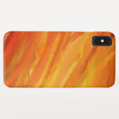 Gelborange Abstrakte Kunstmalerei Case-Mate iPhone Hülle (Rückseite (Horizontal))