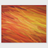 Gelborange Abstrakte Kunstmalerei Geschenkpapier (Flach)
