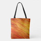 Gelborange Abstrakte Kunstmalerei Tasche (Rückseite)