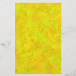 Gelborange Abstraktes Muster Briefpapier
